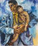 Guttuso Renato Portrait of Rocco and His Son - Hermitage